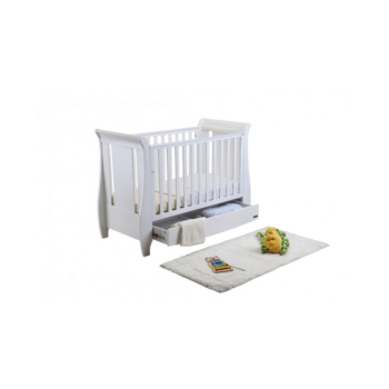 Tutti Bambini Lucas 5 Piece Sleigh Room Set - White Cot