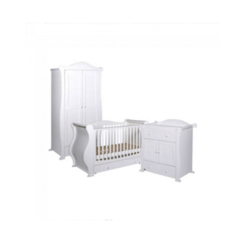 Tutti Bambini Marie 3 Piece Room Set - White Set