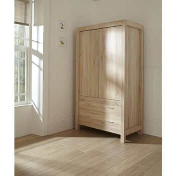 Tutti Bambini Milan Wardrobe - Reclaimed Oak Inside