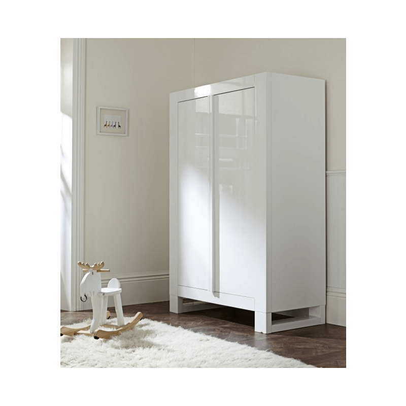 Tutti Bambini Rimini Wardrobe - White High Gloss