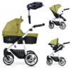 Venicci Soft 3-in-1 Travel System & Isofix Base - Denim Green / White