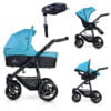 Venicci Soft 3-in-1 Travel System & Isofix Base - Denim Sky / Black