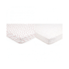 BreathableBaby Fitted Cot Sheet Twin Pack - English Garden