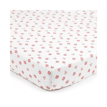 BreathableBaby Fitted Cot Sheet Twin Pack - English Garden Flowers