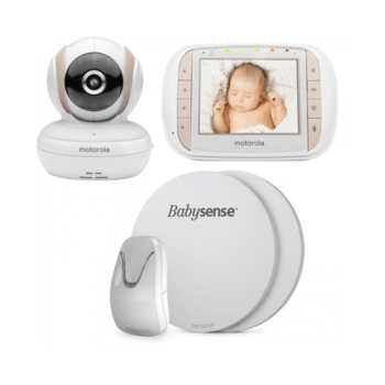 Motorola MBP35XLC Baby Video Monitor and Babysense 7 Infant Movement Monitor