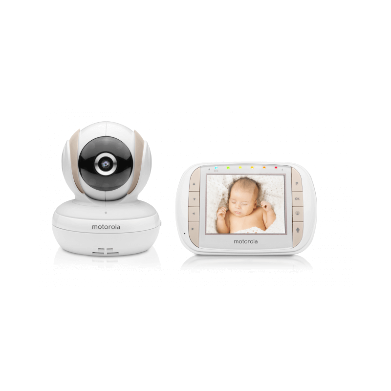 Motorola & Jablotron 3.5" Video Monitor & Medically Certified Baby Breathing Monitor Bundle