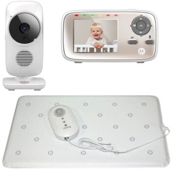 Nanny Baby Breathing Monitor and Motorola MBP667 Video Baby Monitor