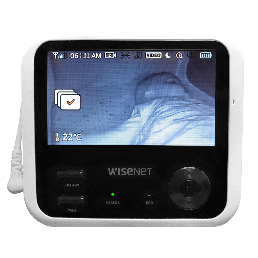 wisenet video baby monitor