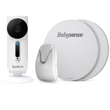 SpotCam Sense HD Wi-Fi Baby Monitor Camera and BabySense 7 Non-Contact Infant Movement Monitor