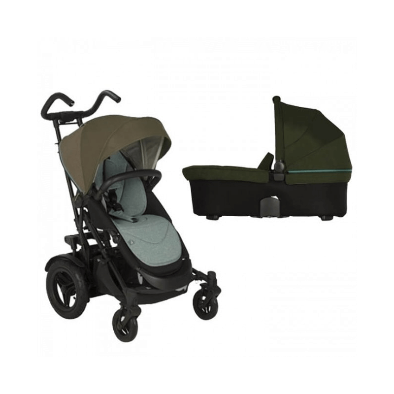 Micralite TwoFold Travel System Bundle With CarryCot - Evergreen