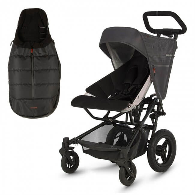 Micralite FastFold Stroller and Essential Pack with FREE Footmuff - Black