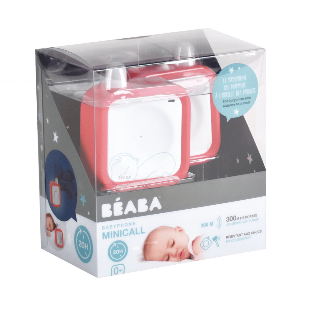 Beaba Mini Call Audio Baby Monitor - Coral