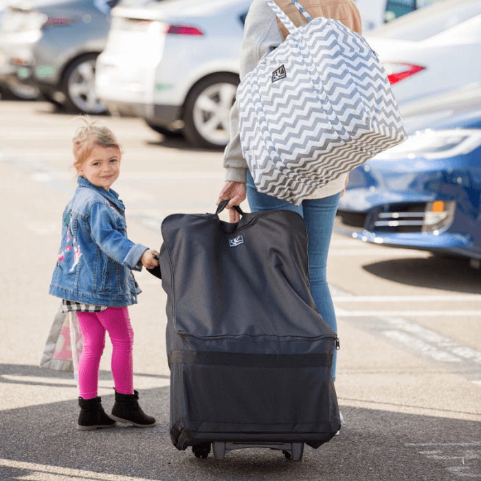 JL Childress Wheelie Car Seat Travel Bag - Black 2