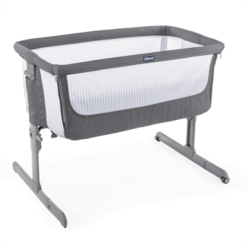 chicco next2me air side sleepign crib dark grey top up