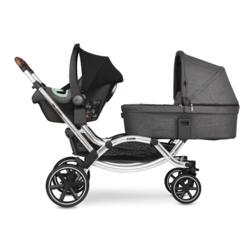 ABC Design Zoom Double Tandem Pushchair Carrycot and Car seat