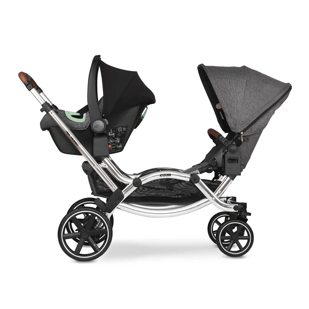 meest peper liefdadigheid ABC Design | Zoom Double Tandem Pushchair | Asphalt