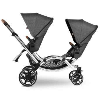 ABC Design Zoom Double Tandem Pushchair Side View 2 Seats Facing Parent