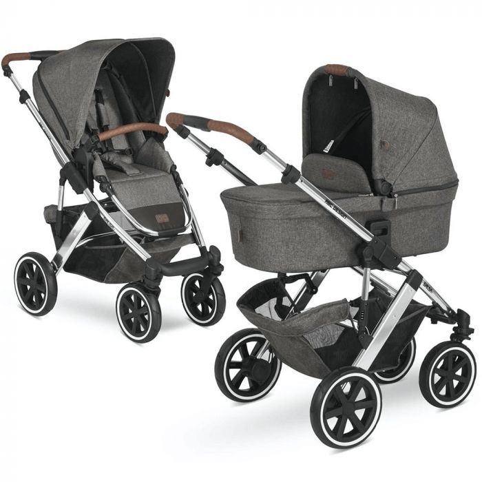 ABC Design Salsa 4 Pram and Pushchair - Asphalt Grey / Black Unisex