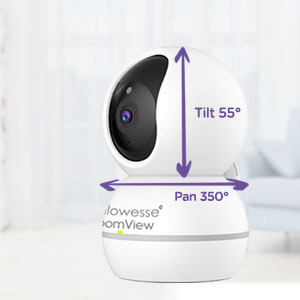 Callowesse RoomView Baby Video Monitor Pan and Tilt