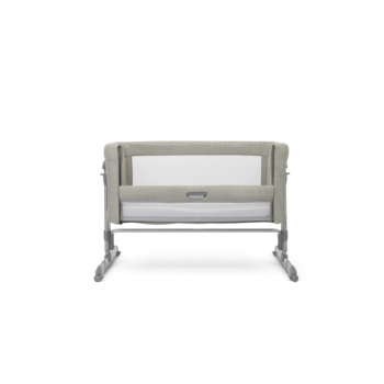 Joie Roomie Glide Side Sleeping Crib - Almond front down