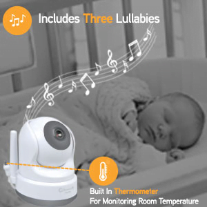 Callowesse SmartView Soothing Lullabies & Room Temperature Monitoring