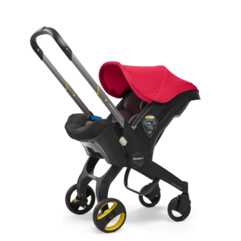 doona flame red stroller front