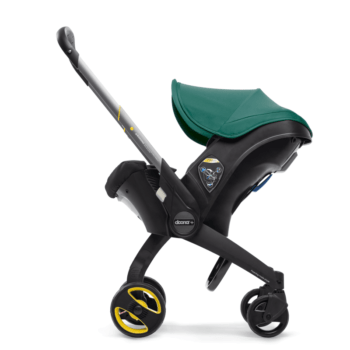 doona racing green stroller up