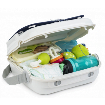 Benbat Yummigo Booster/Feeding Seat with Storage Compartment Base - Navy/Stars- Storage