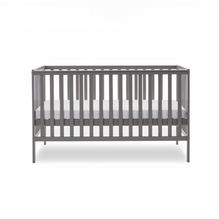 Bantam Cot Bed- Taupe Grey- Height Adjusted mid level setting