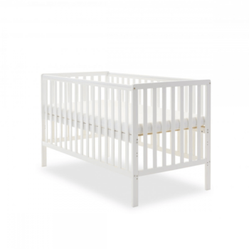 Bantam Cot Bed- White- Height Ajustable