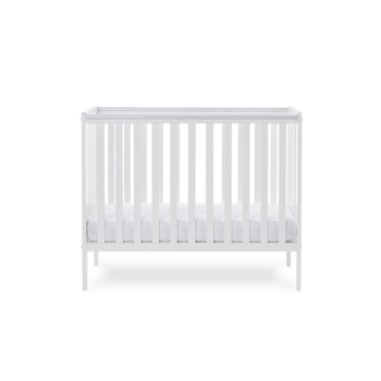 Bantam Space Saver Cot - White- Height Adjustable lowest level