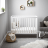 Obaby Bantam Space Saver Cot Foam Mattress White Baby Nursery
