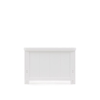 Belton Cot Bed- White- Toddler Bed End View