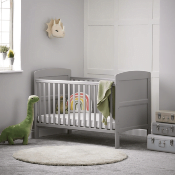 Grace Cot Bed- Warm Grey- Lifestyle Image