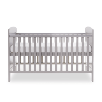 Grace Cot Bed- Warm Grey- Side View Top Level