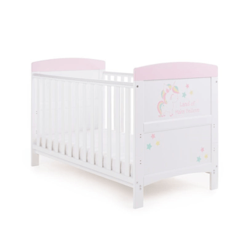 Grace Inspire Cot Bed- Unicorn- Cot Side View