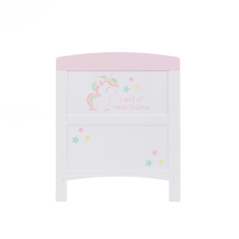 Grace Inspire Cot Bed- Unicorn- End View