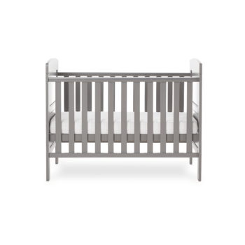 Grace Mini Cot Bed- Taupe Grey - Height Adjuatable