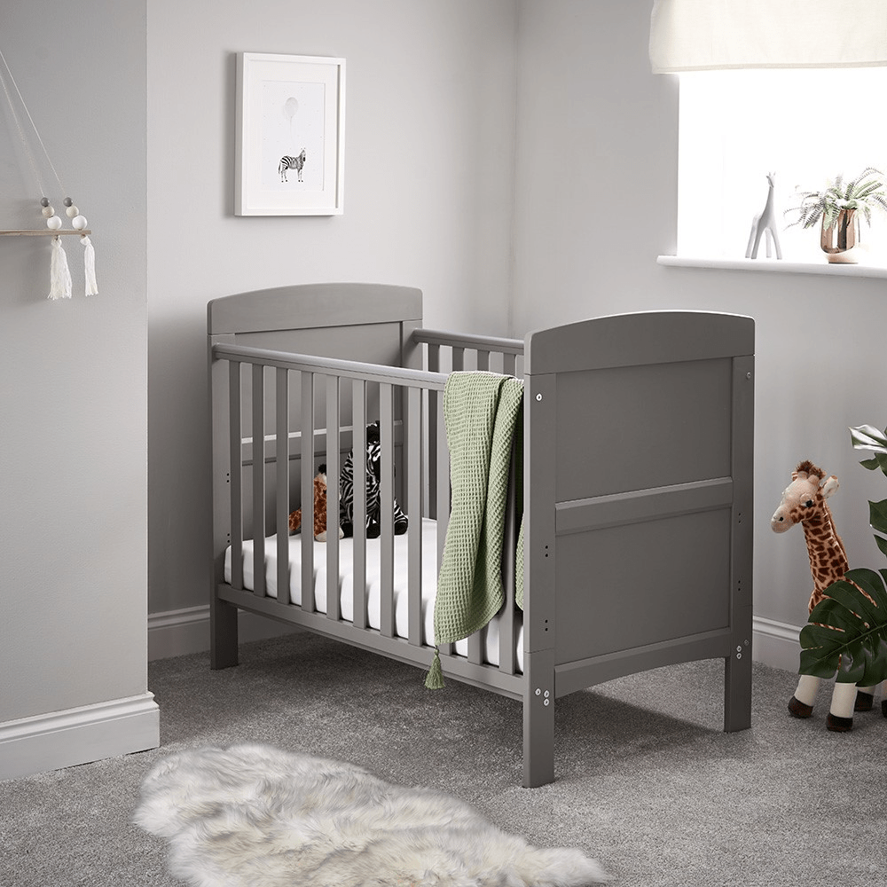 Grey compact cot deals