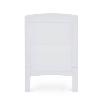 Grace Mini Cot Bed- White- Cot End View