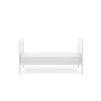 Grace Mini Cot Bed- White- Toddler Bed Side Image