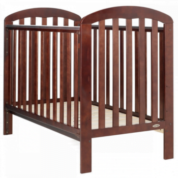 Lily Cot- Walnut- End Image no Mattress