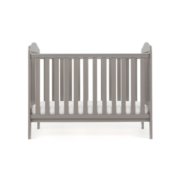 Ludlow Cot- Tauper Grey- Lowest Setting Side View