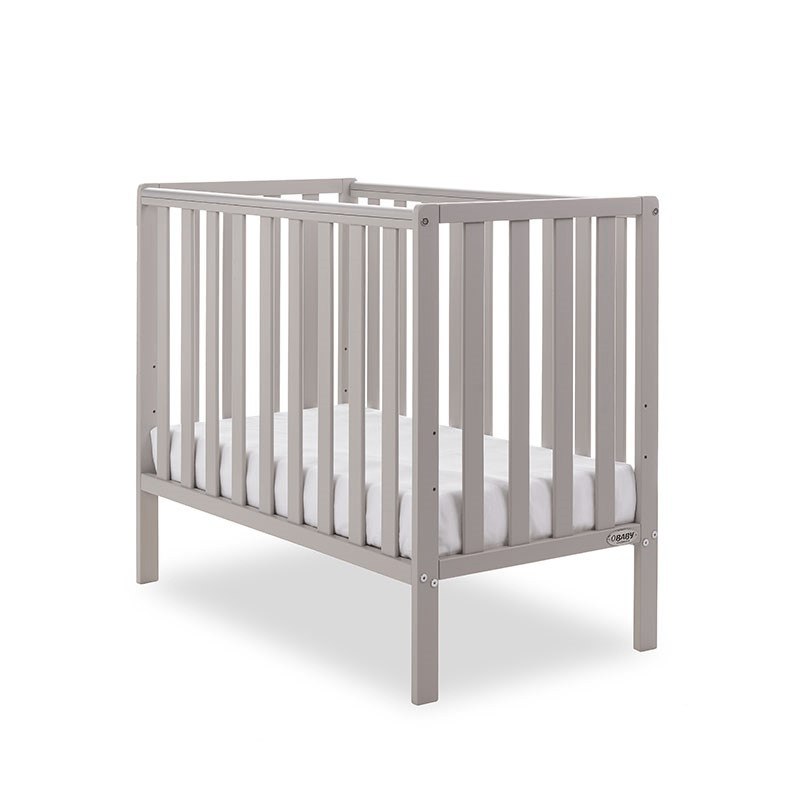 Obaby Bantam Space Saver Cot and Foam Mattress - Warm Grey