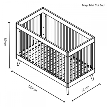 Obaby Maya Mini Cot Bed Dimensions