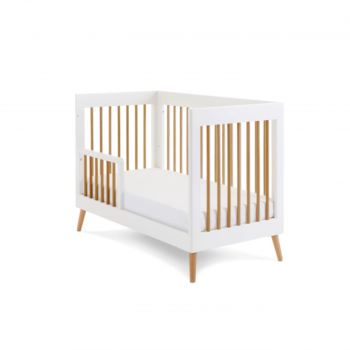 Obaby Maya Mini Cot Bed Standard Image Back View Half Rail