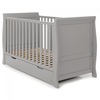 Stamford Classic Cot Bed- Warm Grey- Cot- No mattress