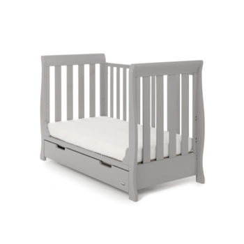 Stamford Mini Sleigh Cot Bed- Warm Grey- Toddler Bed