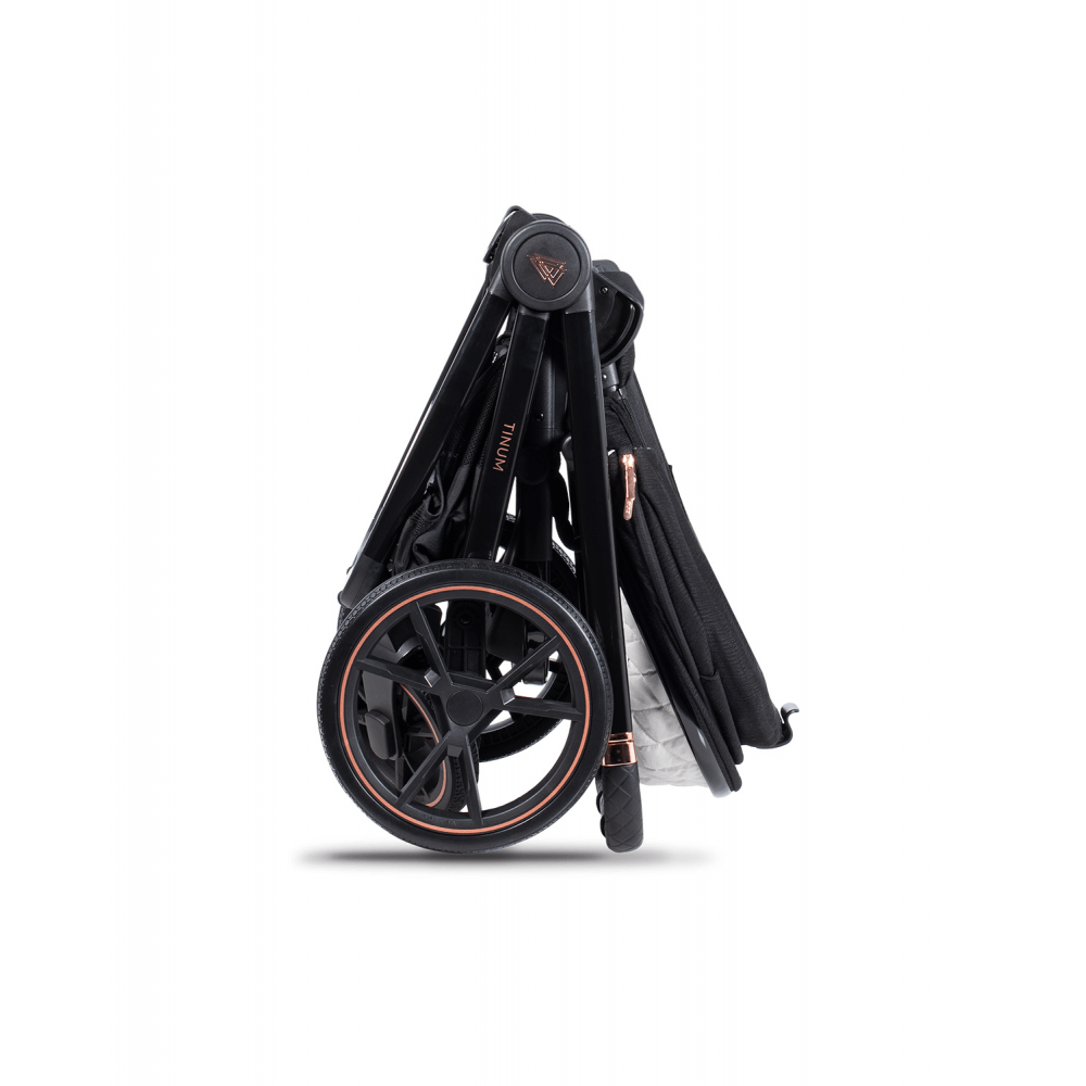 Venicci Tinum Special Edition Pushchair and Accessories - Stylish Black (7 Piece Bundle)