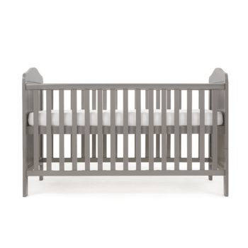 Whitby Cot Bed- Taupe Grey- Height adjustable Highest Setting